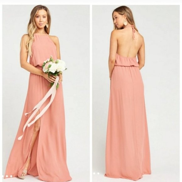 SMYM Heather Rustic Mauve Maxi Dress - Picture 1 of 8